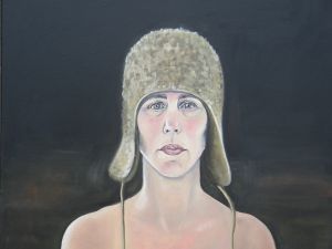 Self-Portrait with Winter Hat  